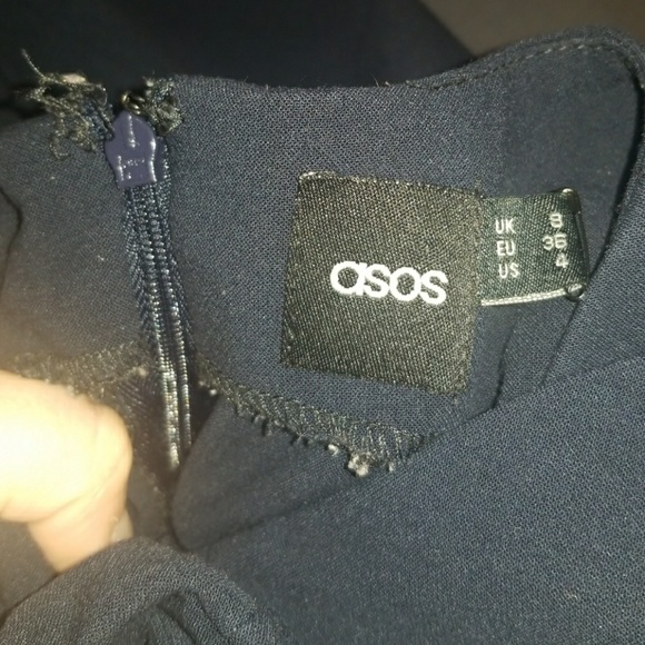 ASOS Navy Blue career dress size 8 - Picture 6 of 6
